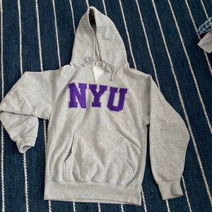 NYU Grey Hoodie Sz Sm NYC